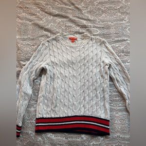Joe Fresh White Cable Knit Sweater